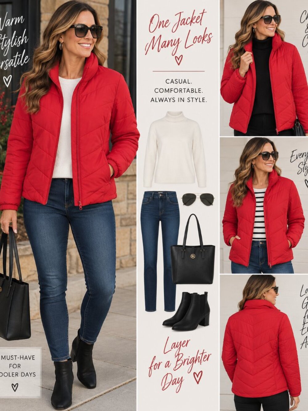 NWOT New York & Company Vibrant Red Puffer Jacket | Size XL🧥